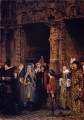 Leaving Church in the Fifteenth Century Romantic Sir Lawrence Alma Tadema